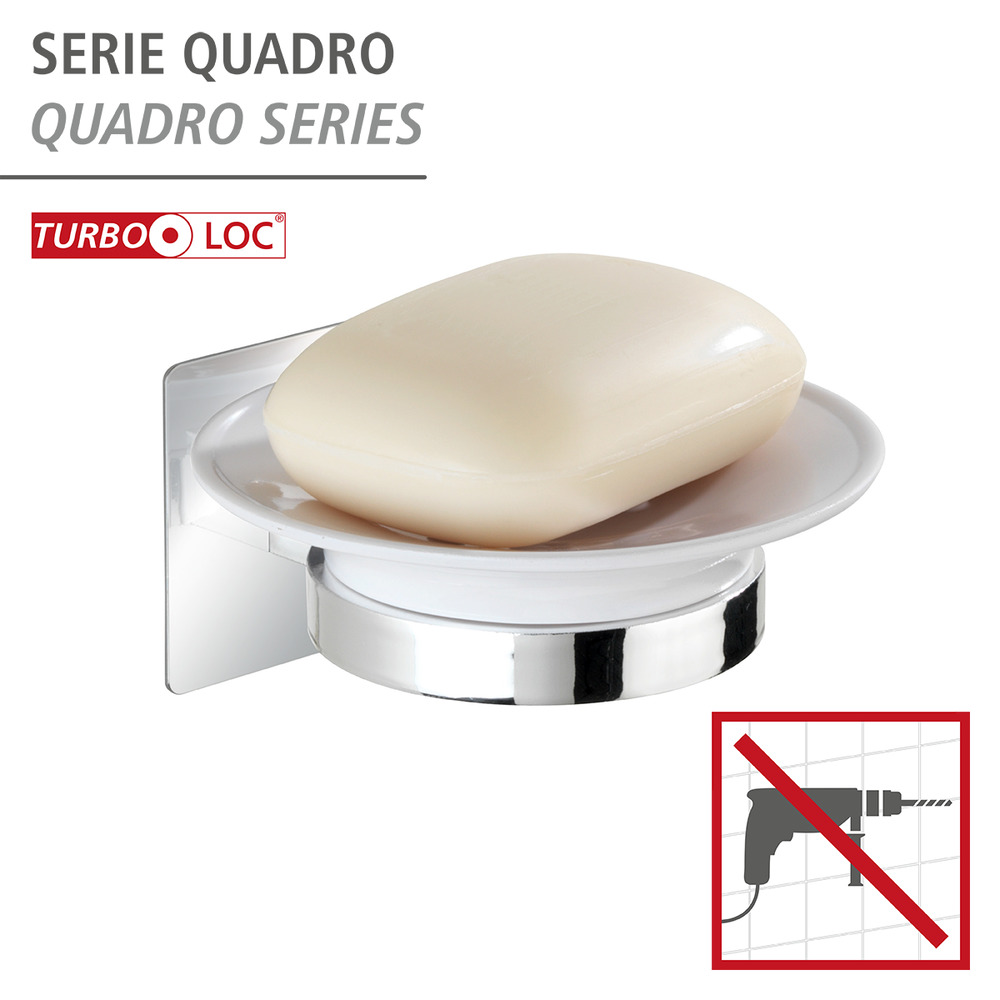 Turbo-Loc® porte-savon Quadro  fixer sans percer