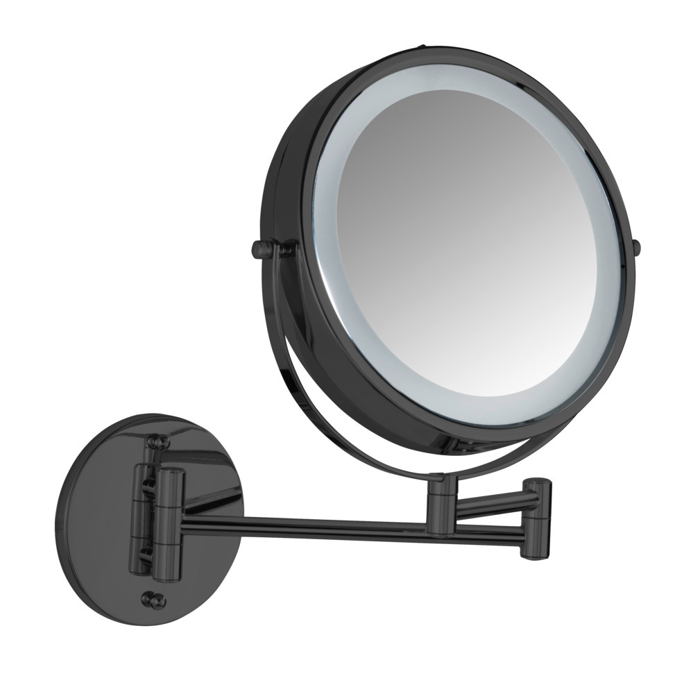 Power-Loc® miroir mural LED Lumi Noir  avec grossissement 5x