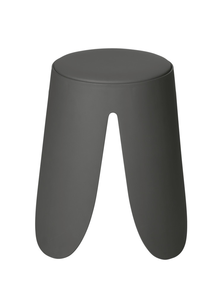 Tabouret de bain Comiso Anthracite mat  peut supporter jusqu'à 180 kg