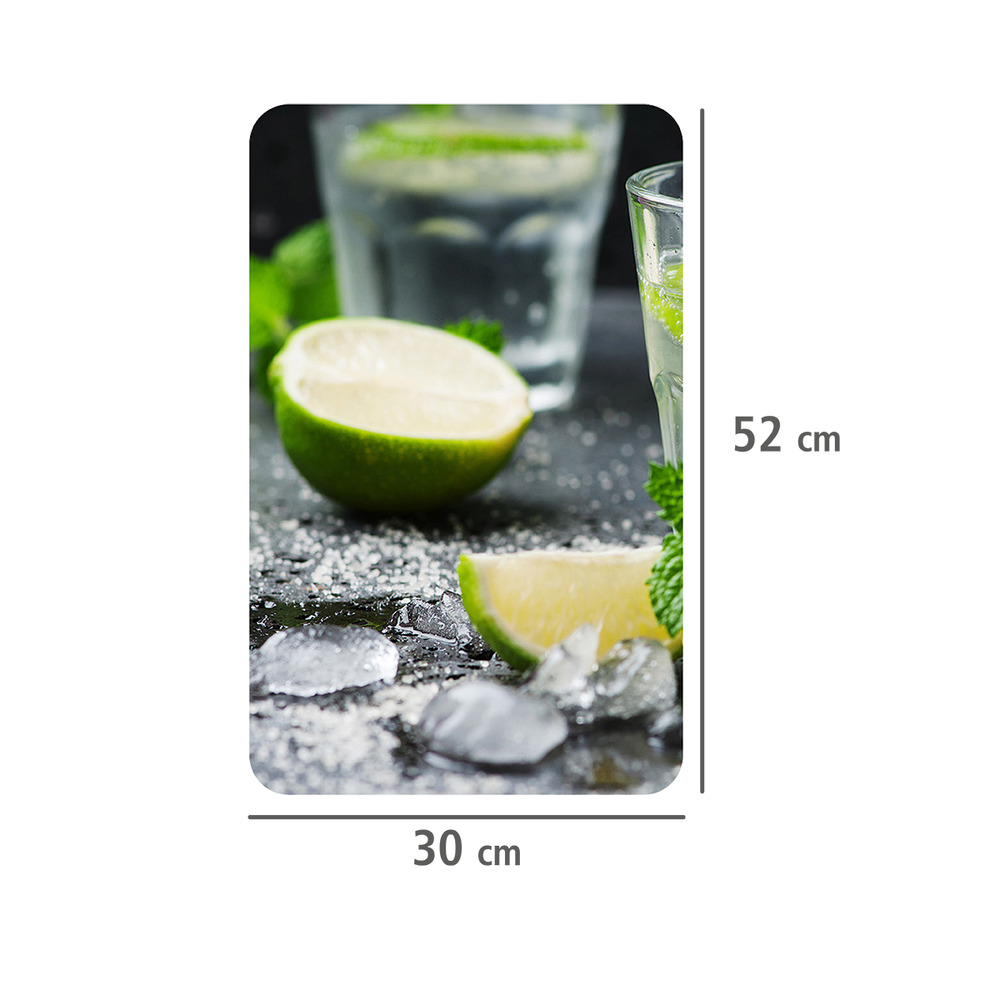 Plaque de protection en verre universel Mojito  pour tous les types de feux