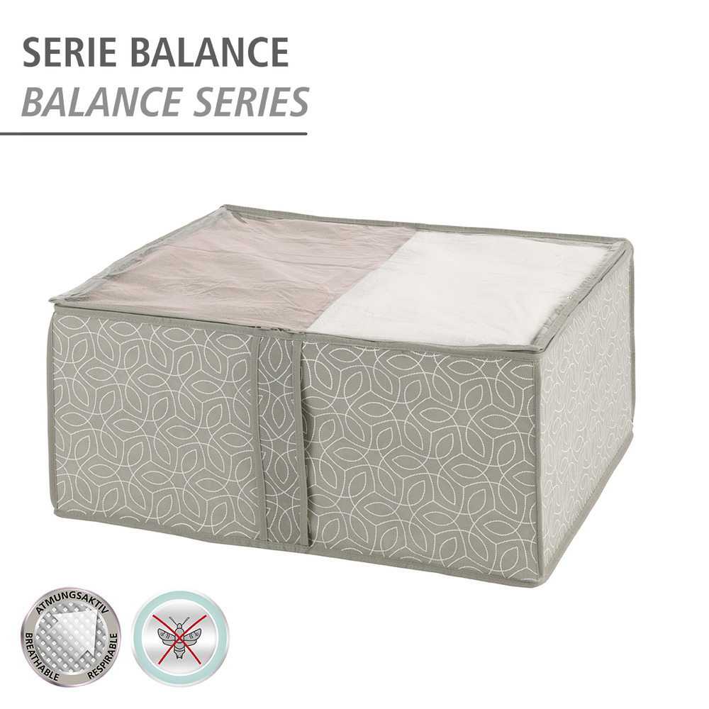 Boîtes de rangement soft Balance M  fermeture à glissière sur 3 côtés