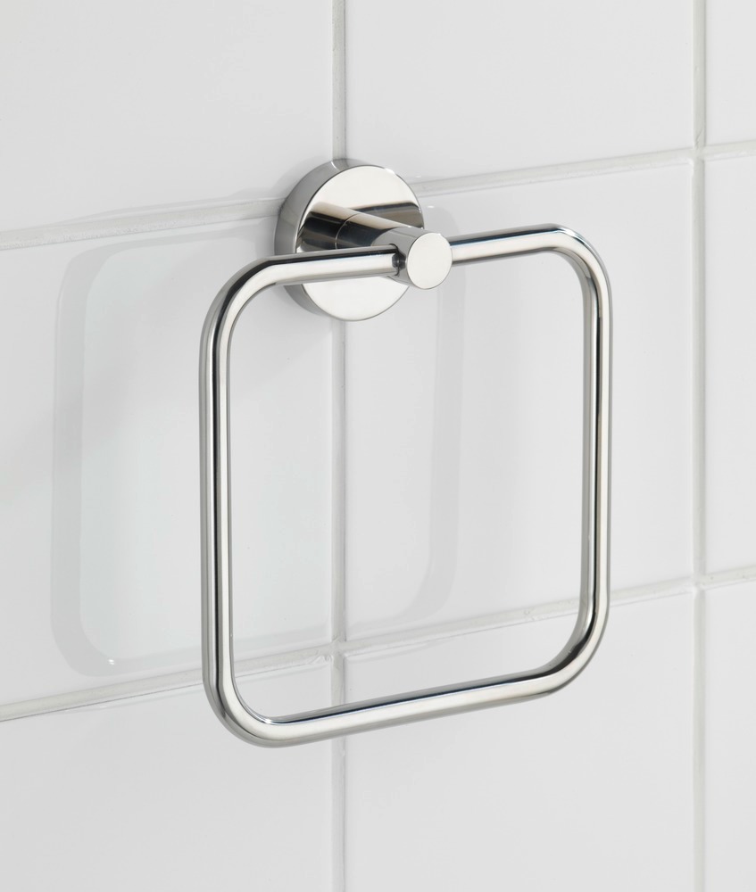 Anneau porte-serviettes Bosio Shine  Acier inox, brillant