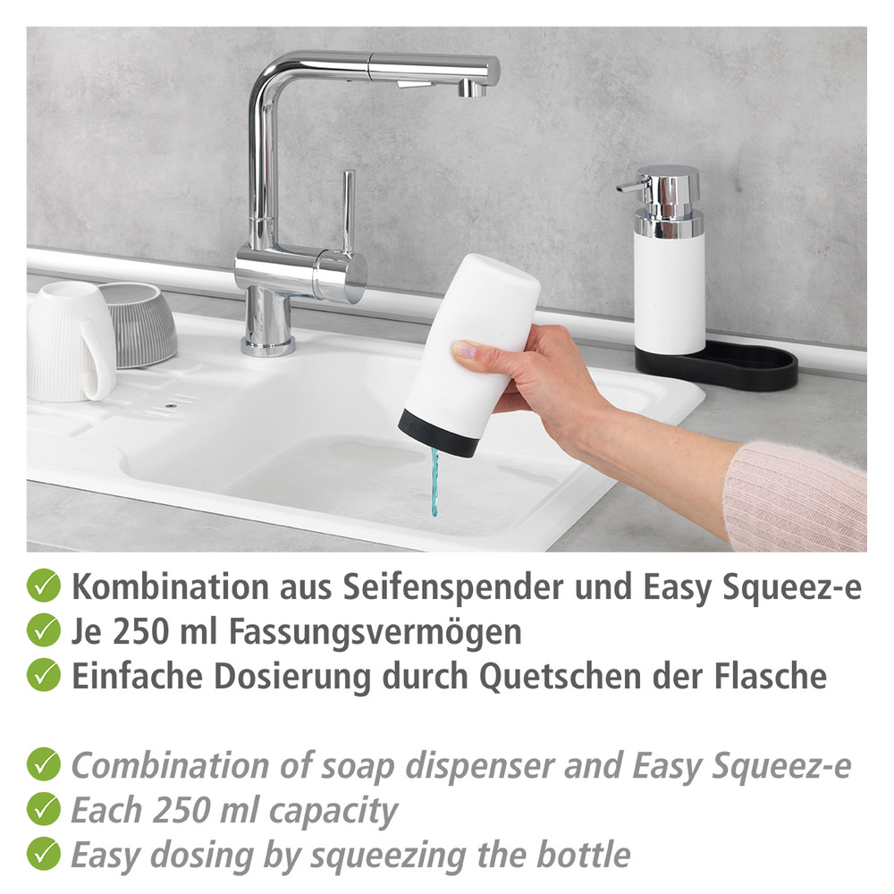 Station de lavage Easy-Squeeze blanc  Organisateur d'évier