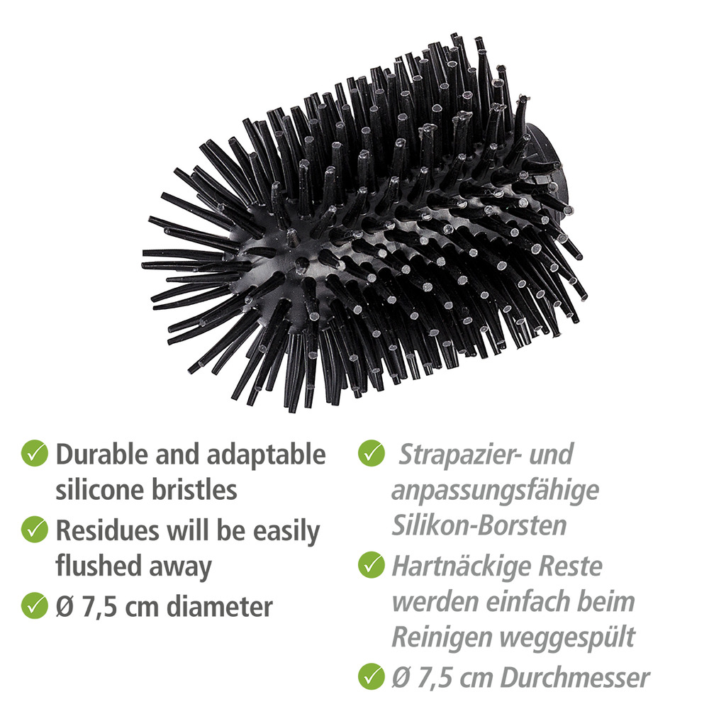 Brosse de rechange en silicone  Ø 7,5 cm