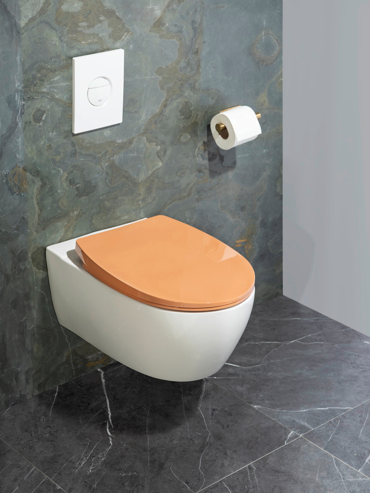 Abattant WC Tilos Orange  en thermoplastique