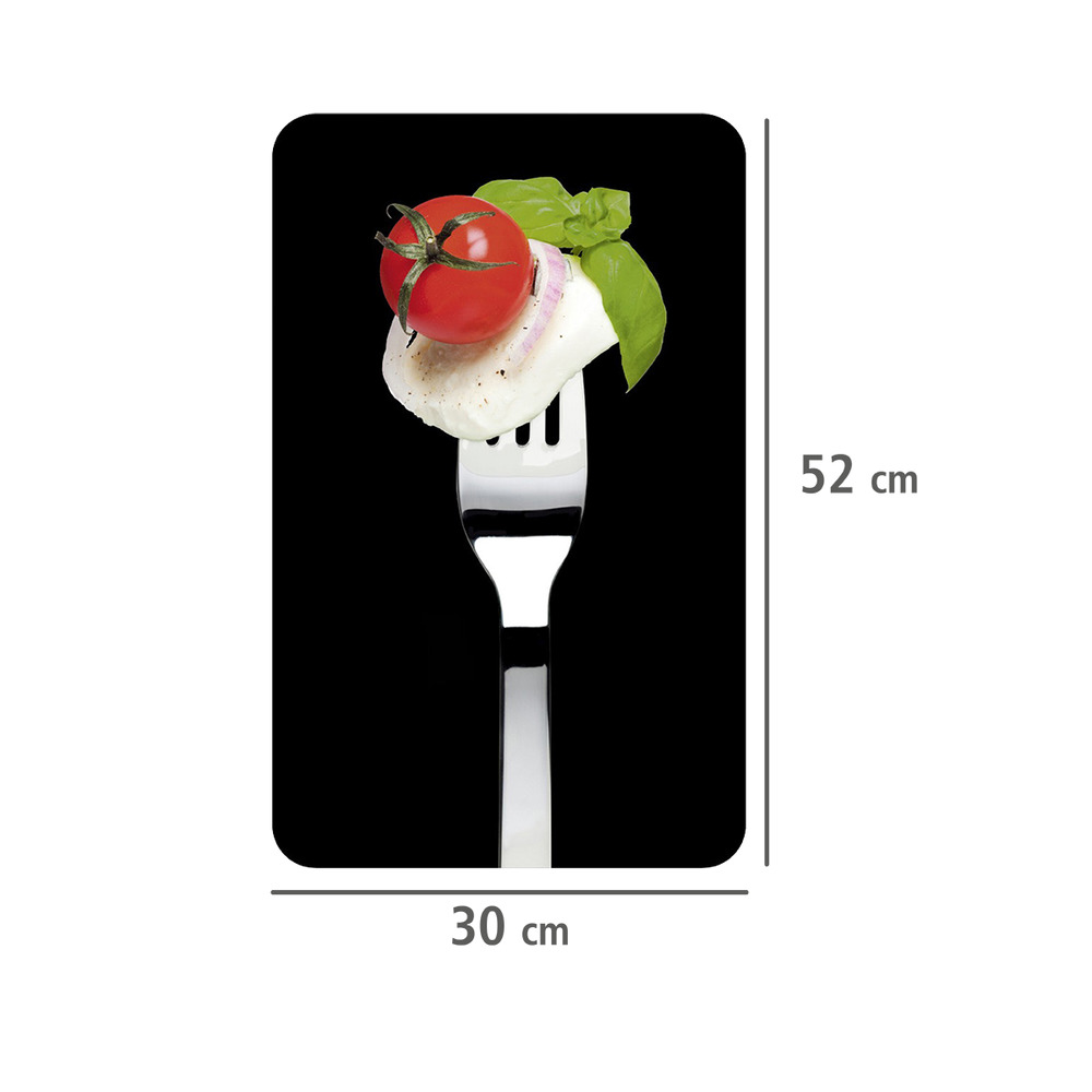 Plaque de protection en verre universel Caprese  pour tous les types de cuisinières