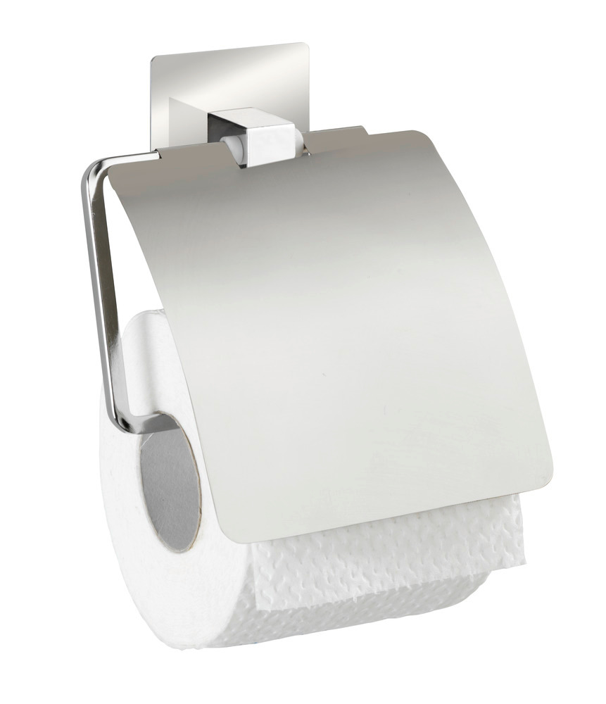 Turbo-Loc® dérouleur de papier WC avec couvercle Quadro  acier inox, fixer sans percer