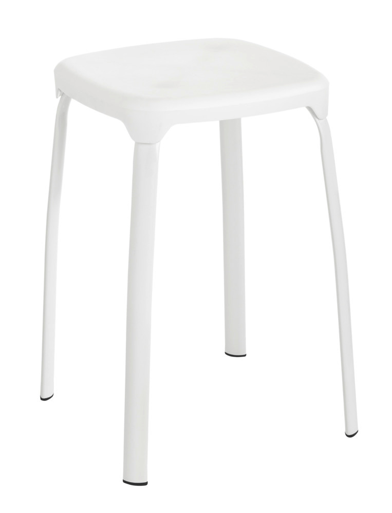 Tabouret de salle de bains Losani  blanc