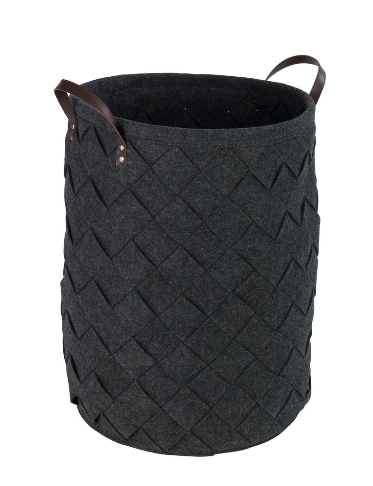 Panier à linge Trovo anthracite  corbeille à linge, 75 l