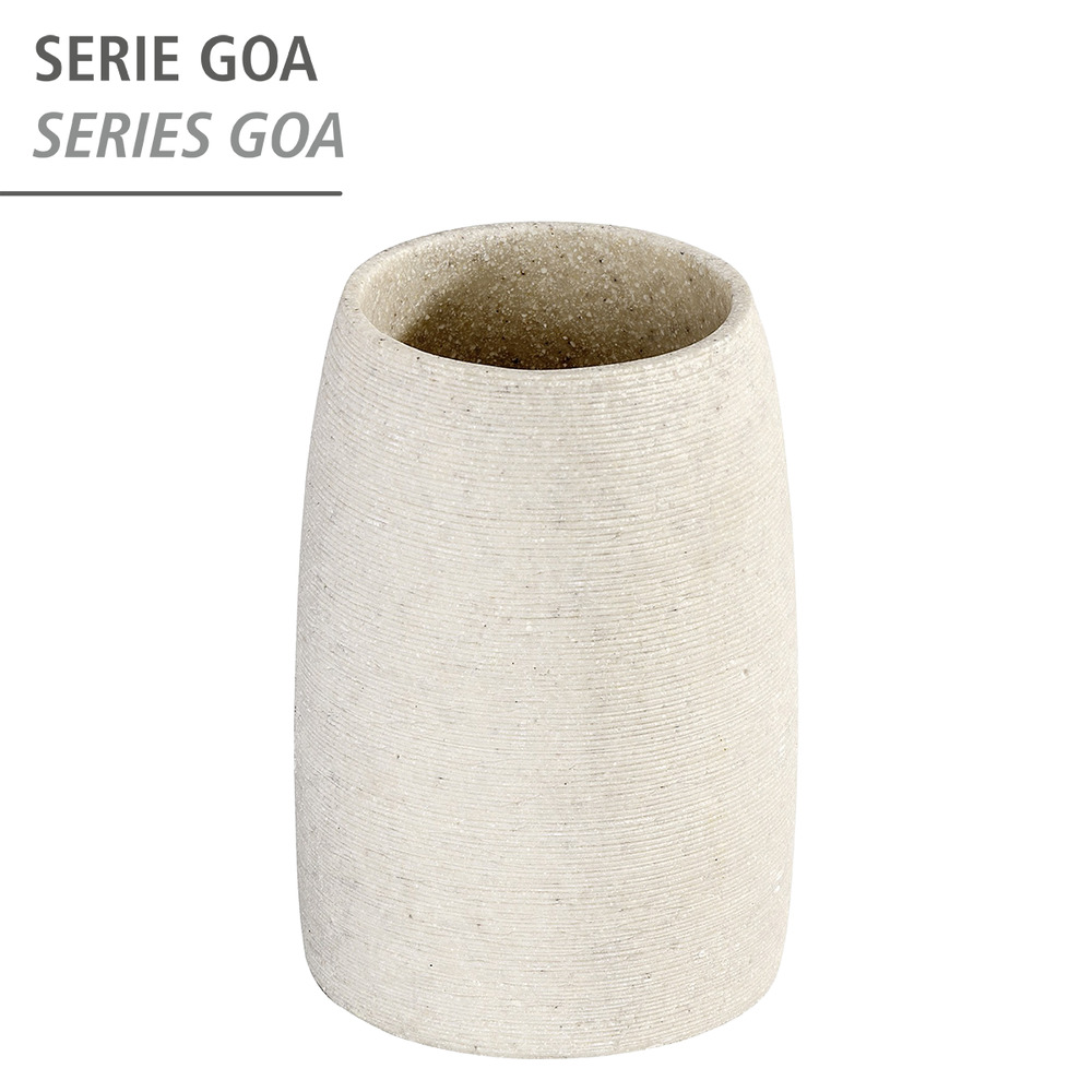 Gobelet Goa beige  polyrésine