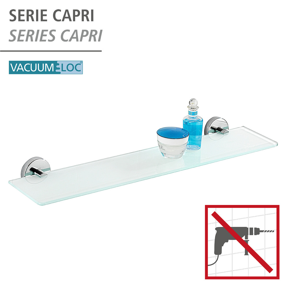 Vacuum-Loc® tablette Capri  zinc, fixer sans percer