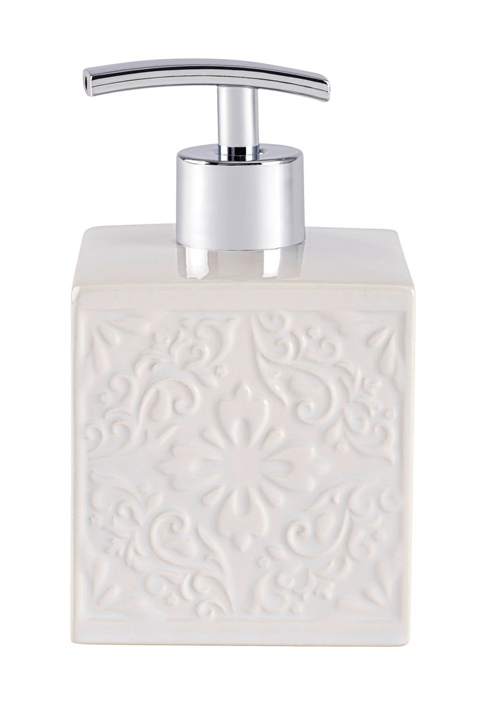 Distributeur de savon Cordoba blanc  céramique, 500 ml