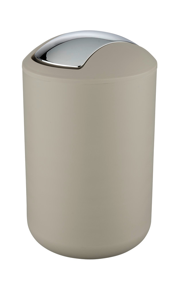 Poubelle à couvercle oscillant Brasil L taupe  6,5 l