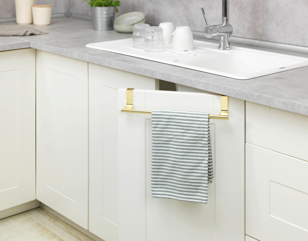 Porte-serviettes télescopique Grace Gold  en acier inoxydable