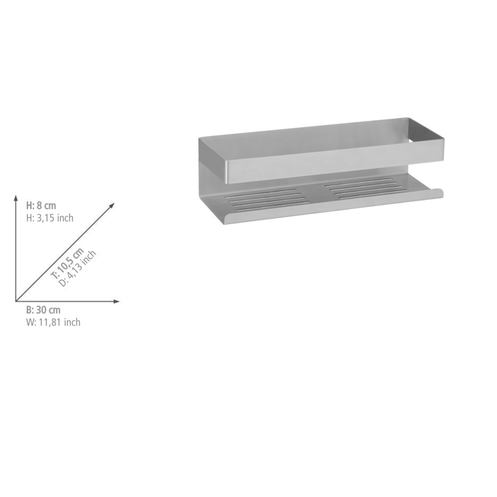 Etagère murale  Fixation sans percer avec une pastille adhésive spéciale