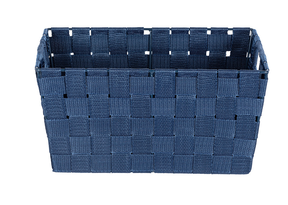 Panier de rangement Adria S bleu foncé  Tresse en plastique