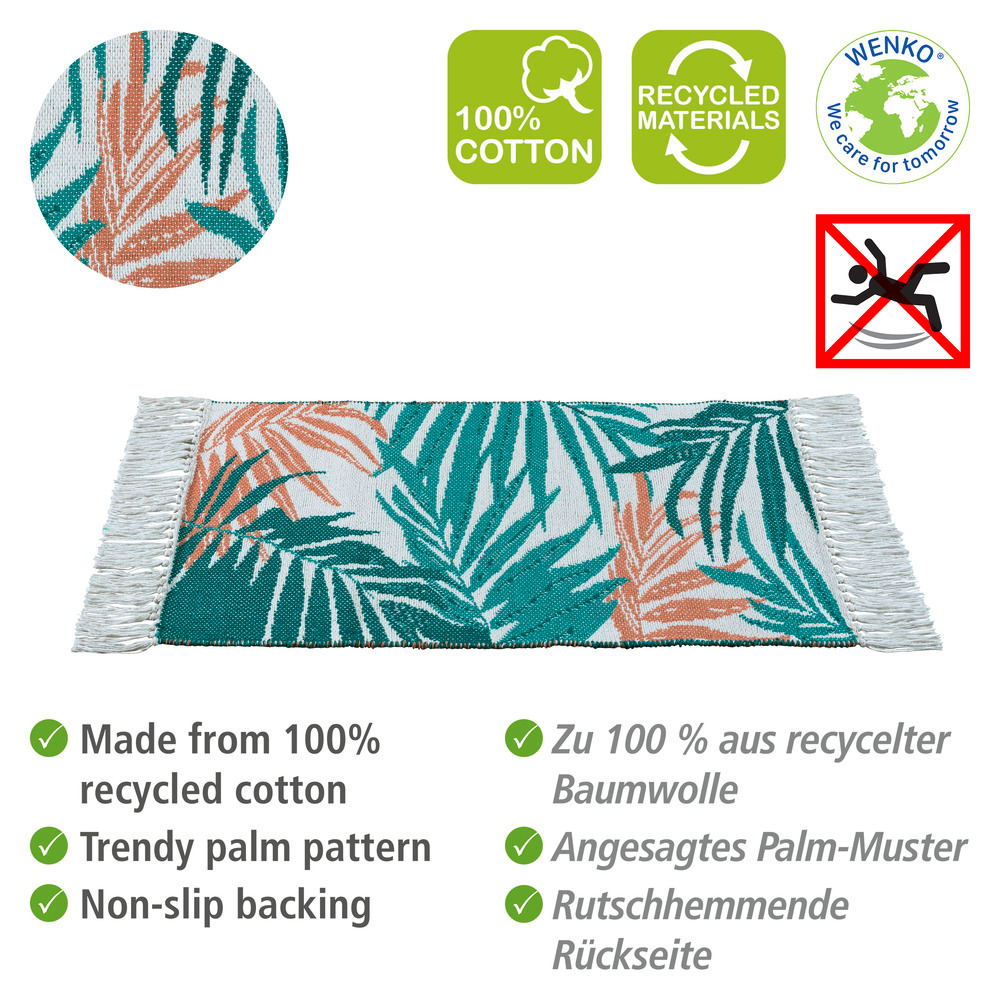 Tapis de bain 50x80cm Suva 100% coton recyclé  En coton certifié et recyclé