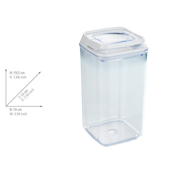 Boîte de rangement sous vide Turin 1,20 l  boîte à provisions empilable avec fenêtre