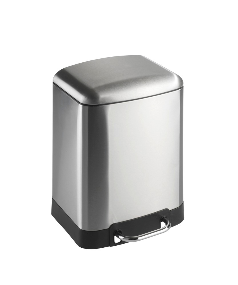 Poubelle à pédale Studio acier inox Easy-Close  6 l, abaissement automatique