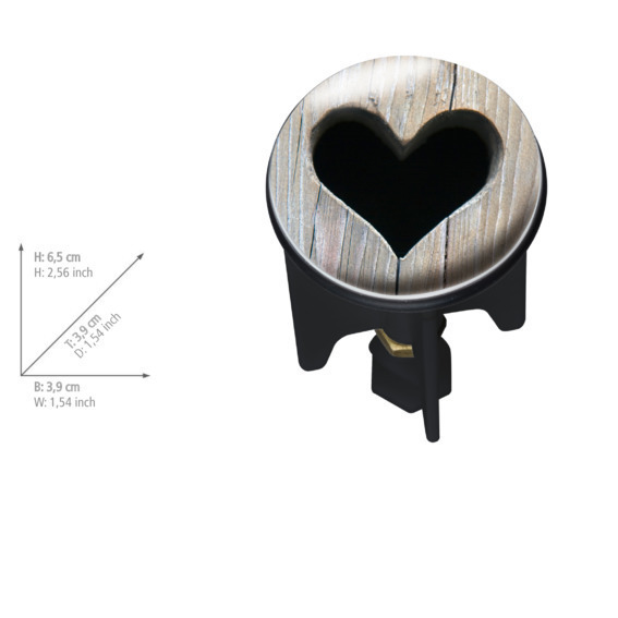 Bouchon d'évier Pluggy® Heart  pour tous les écoulements courants dans le commerce