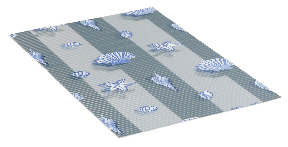 Tapis de bain en mousse, effet Pierre, 50x80 cm, Mare  plastique antidérapant