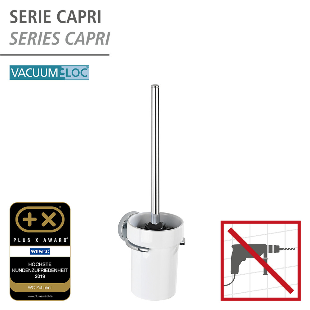 Vacuum-Loc® brosse WC Capri  fixer sans percer