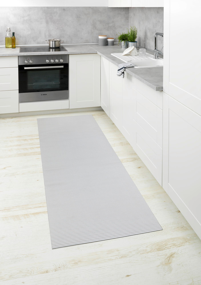 Tapis de bain en mousse souple, 65x200 cm, Uni blanc  usage dans toute la maison, antidérapant