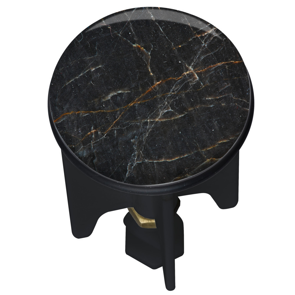 Bonde de lavabo Pluggy, Noir effet marbre  Bouchon de lavabo réglable en hauteur