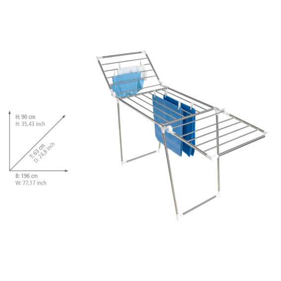 Sèche-linge à bras Profi plus  en acier inoxydable