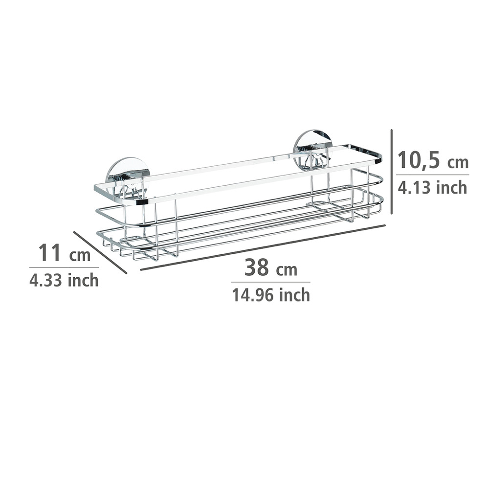 Turbo-Loc® étagère Maxi  acier inox, fixer sans percer