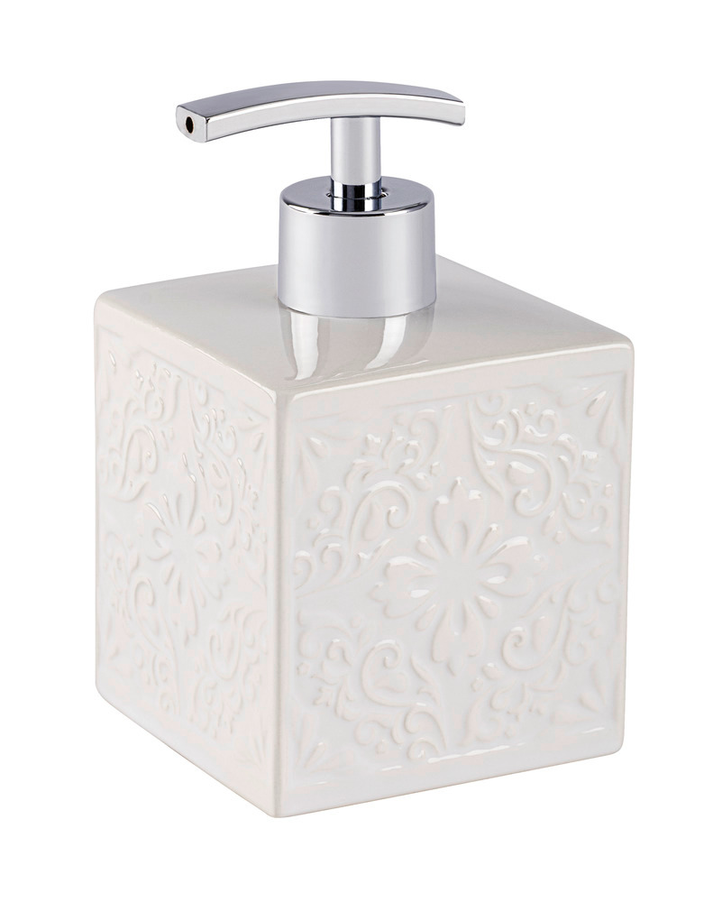 Distributeur de savon Cordoba blanc  céramique, 500 ml