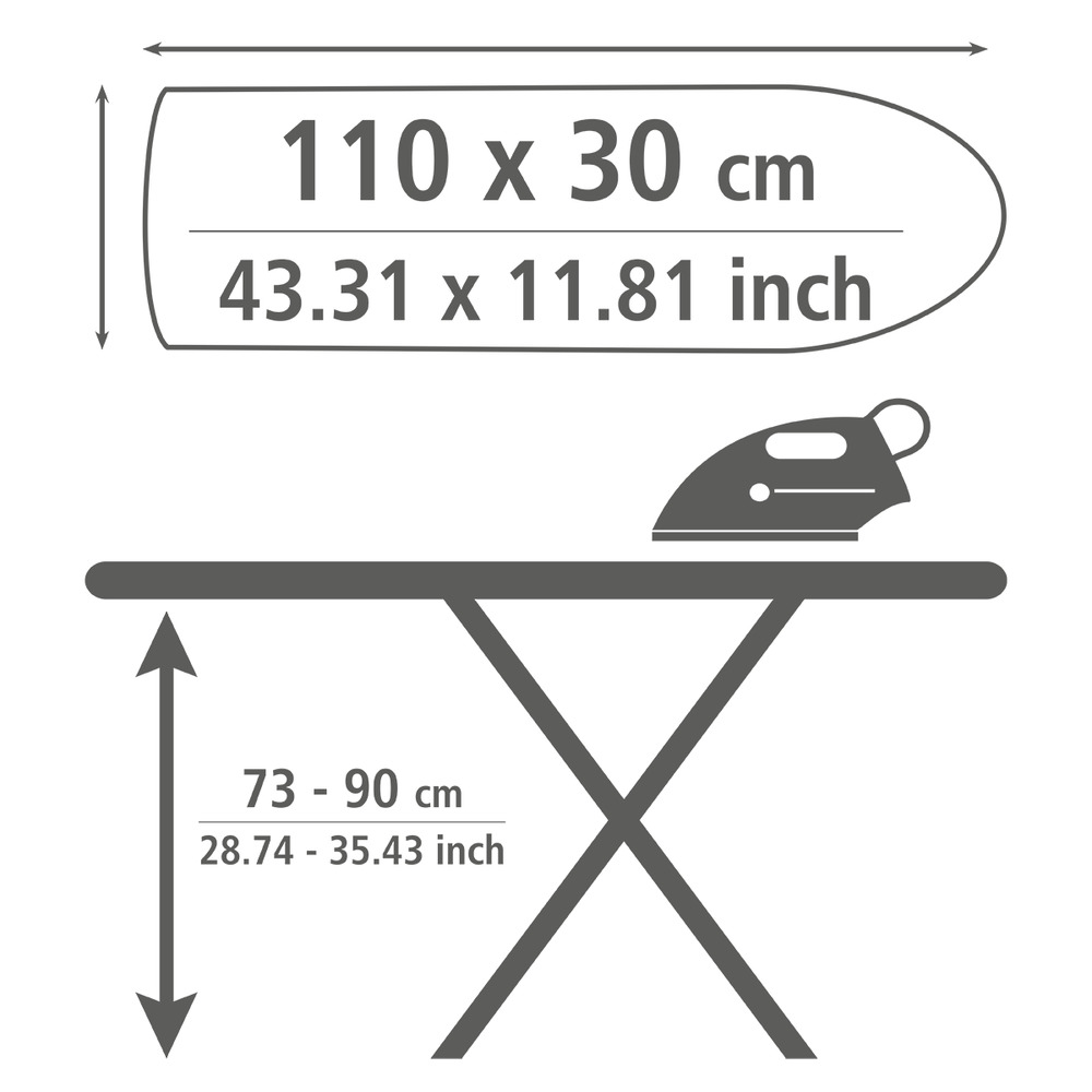 Table à repasser Base  130 x 65 cm