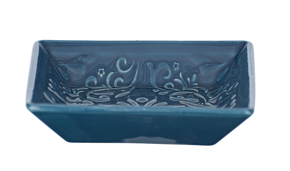 Porte savon Cordoba bleu foncé  céramique