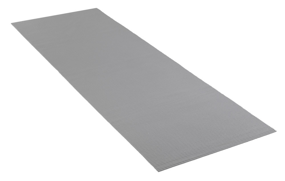 Tapis de bain en mousse souple, 65x200 cm, Uni gris  Tapis en mousse souple