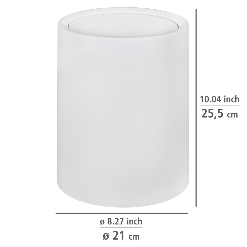 Poubelle Atri 6 l Blanc  Capacité : 6 litres