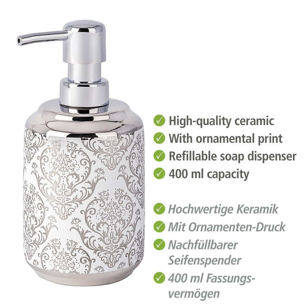 Distributeur de savon Barock  céramique, 400 ml