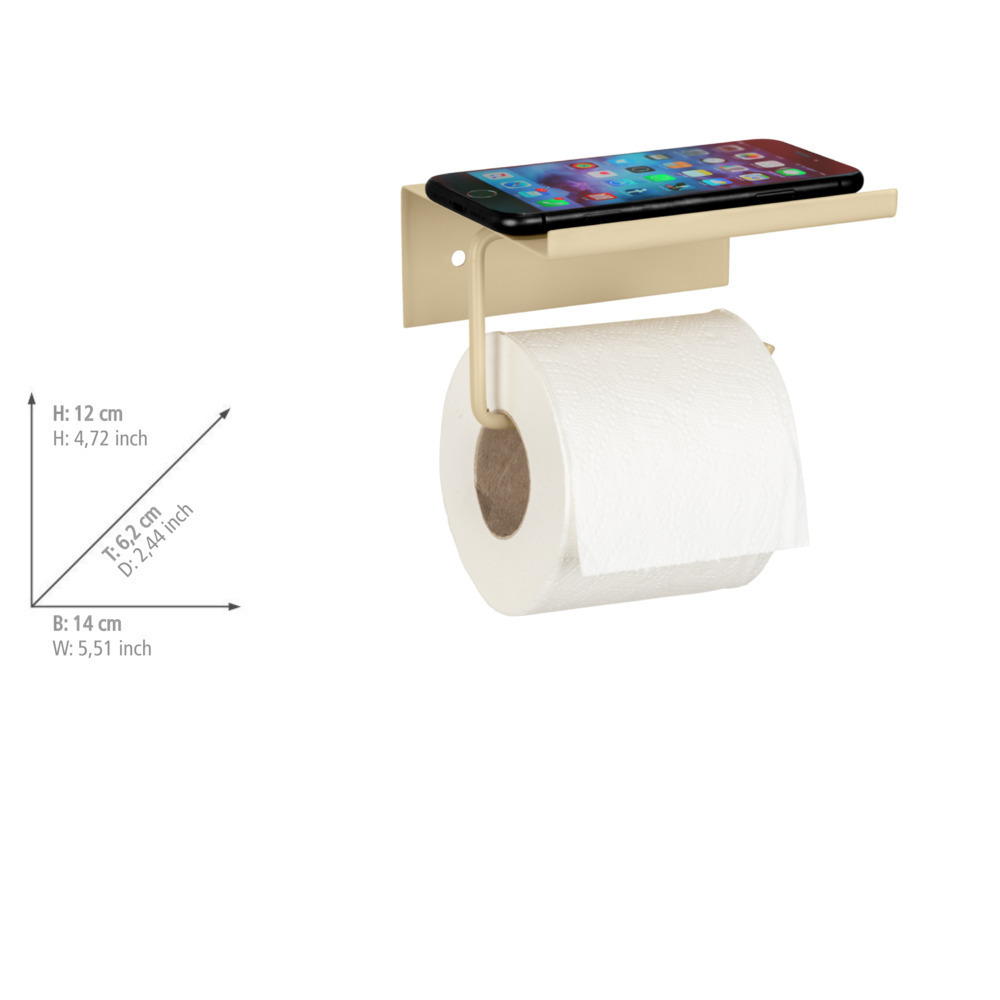 Distributeur de papier toilette Desulo Beige  avec tablette