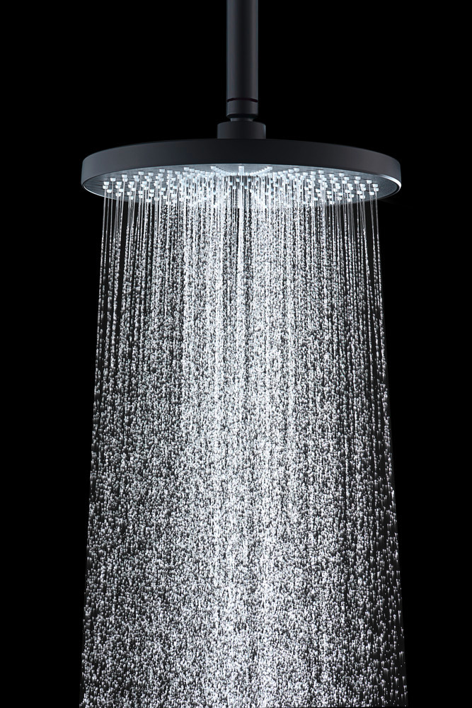 Pommeau de douche Ultimate Shower Noir/Gris  diamètre 25 cm