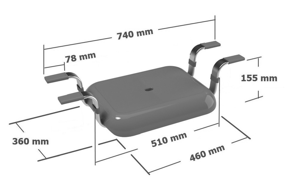 Siège de baignoire Secura Premium  150 kg capacité de charge