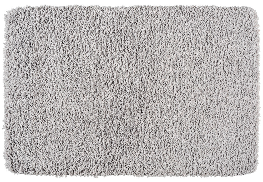 Tapis de bain Belize gris clair  microfibre