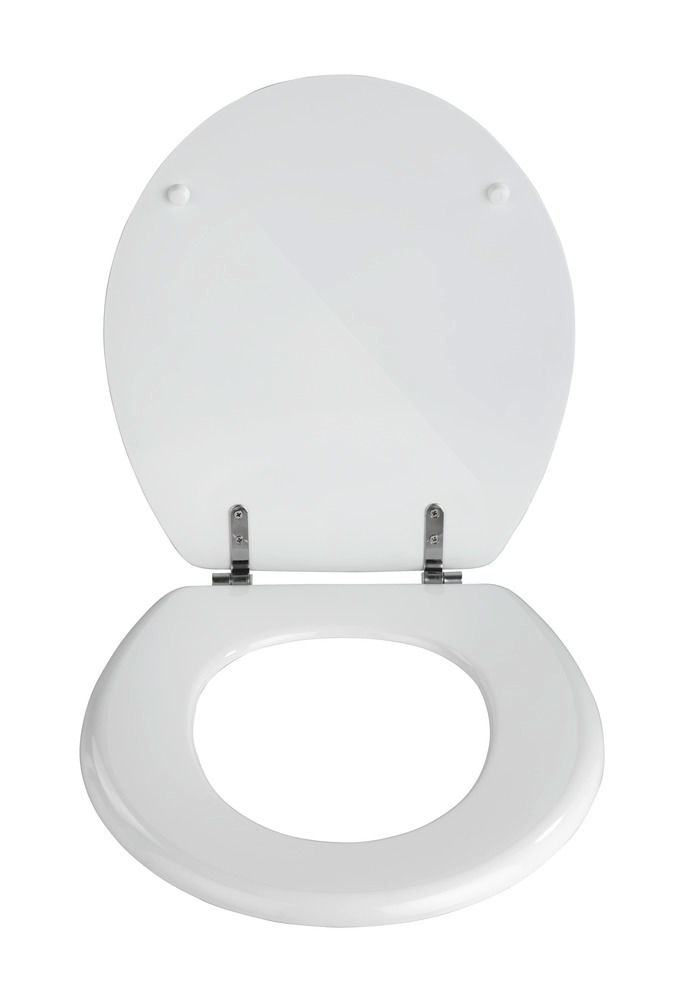 Abattant WC Prima blanc  MDF, fixation en acier inox