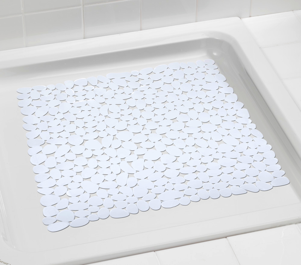 Tapis de douche Paradise blanc  54 x 54 cm