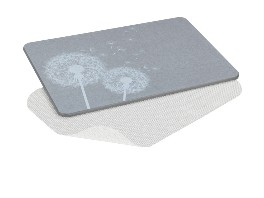 Tapis de bain Astera Gris  en diatomite naturelle