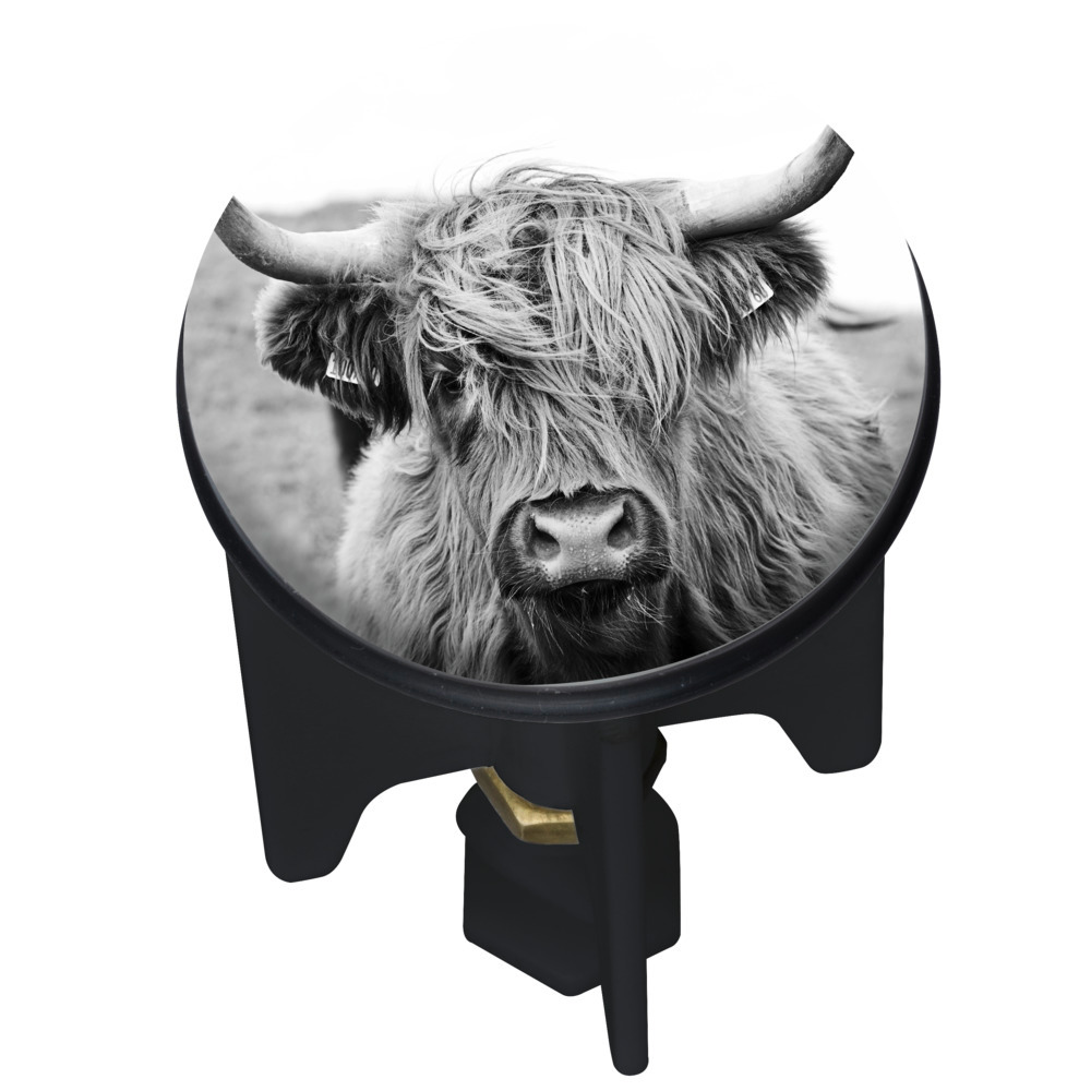 Bonde de lavabo Pluggy, Noir "Yak"  Bouchon de lavabo réglable en hauteur