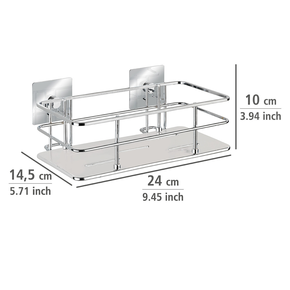 Turbo-Loc® étagère Quadro  acier inox, fixer sans percer