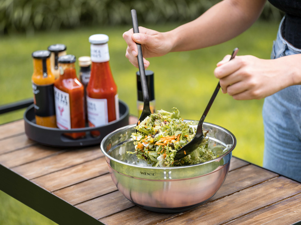 Couverts à salade Nagy  en acier inoxydable résistant à la rouille