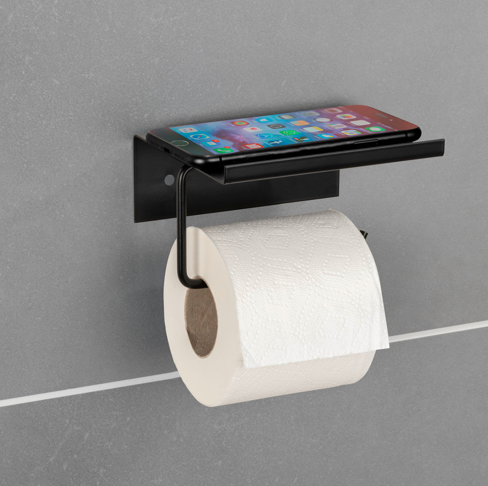 Distributeur de papier toilette Desulo Noir  avec tablette