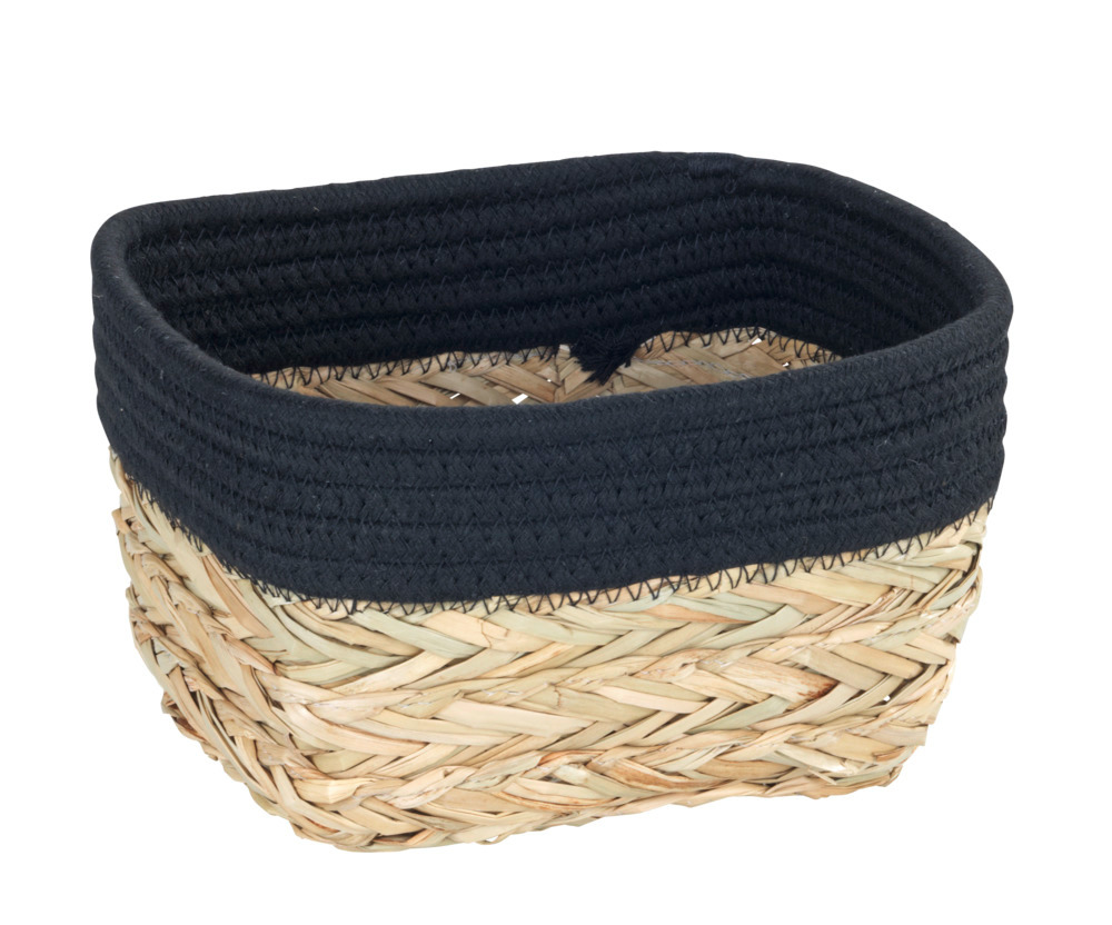 Panier de rangement Rika S, noir  Corbeille de bain 