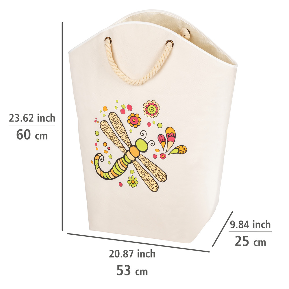 Panier à linge Rollin'Art Libellule  Capacité 58 litres