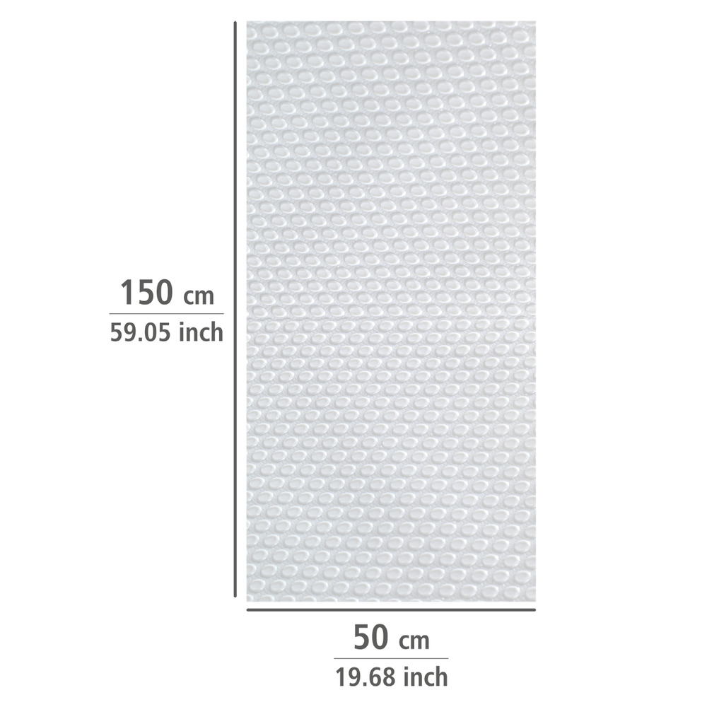 Tapis anti-dérapant blanc  150 x 50 cm, découpable